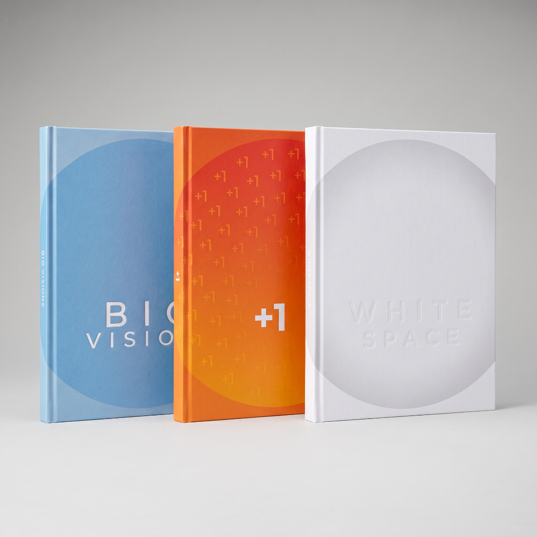 All three journals: Big Visions, +1, White Space
